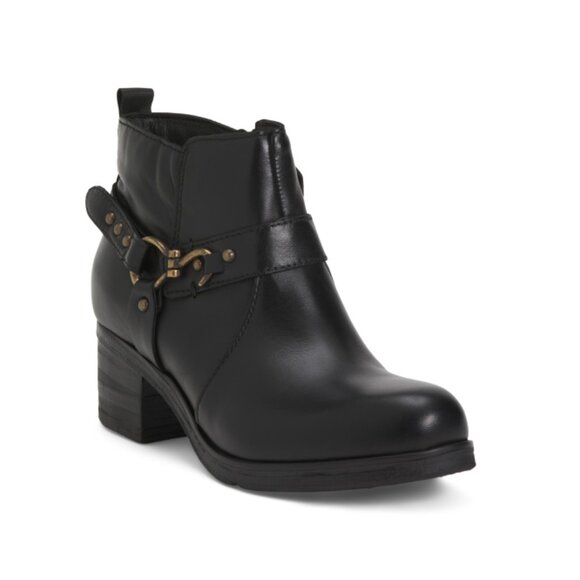 MIZ MOOZ Black Leather Sydni Booties - Picture 1 of 2